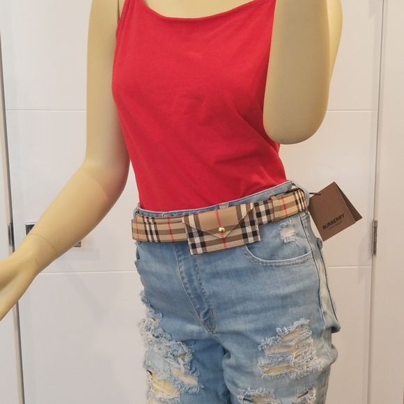 🚫SOLD! GENUINE BURBERRY ENVELOPE POUCH BELT - Picture 7 of 7